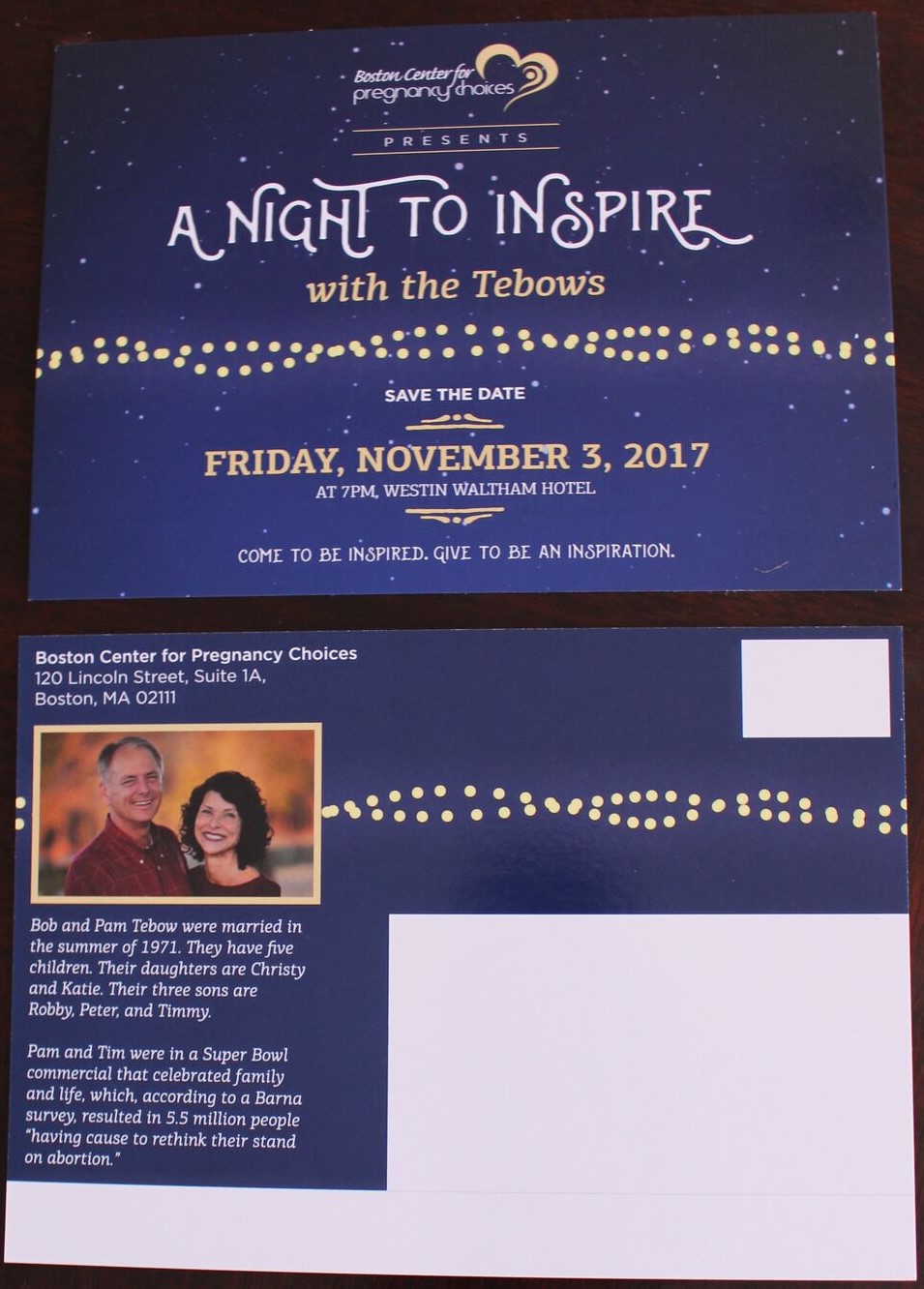 A Night To Inspire - Invitation